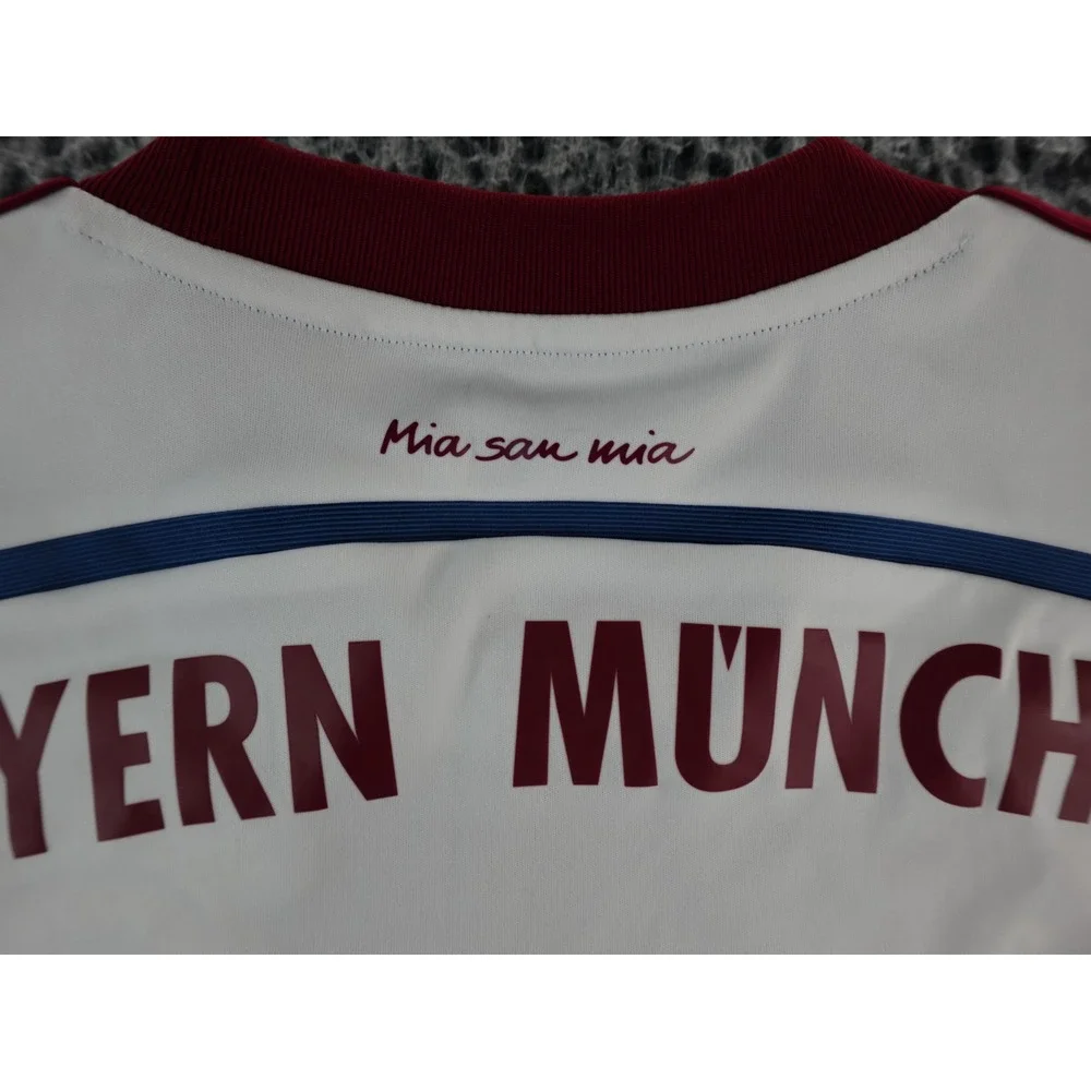 Adidas FC Bayern‎ Munich Soccer Jersey Climalite White Red Blue Men's 2014 Small